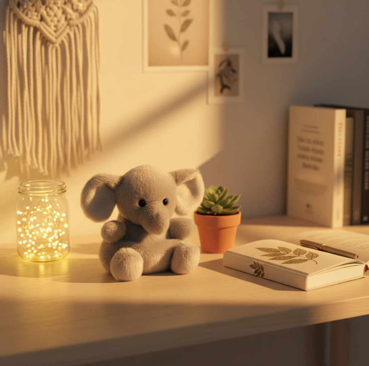 Stomps – Peluche éléphant miniature 5"