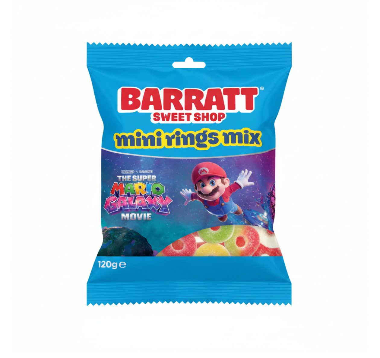 Barratt Mini Rings Mix – Édition Super Mario Galaxy 120g