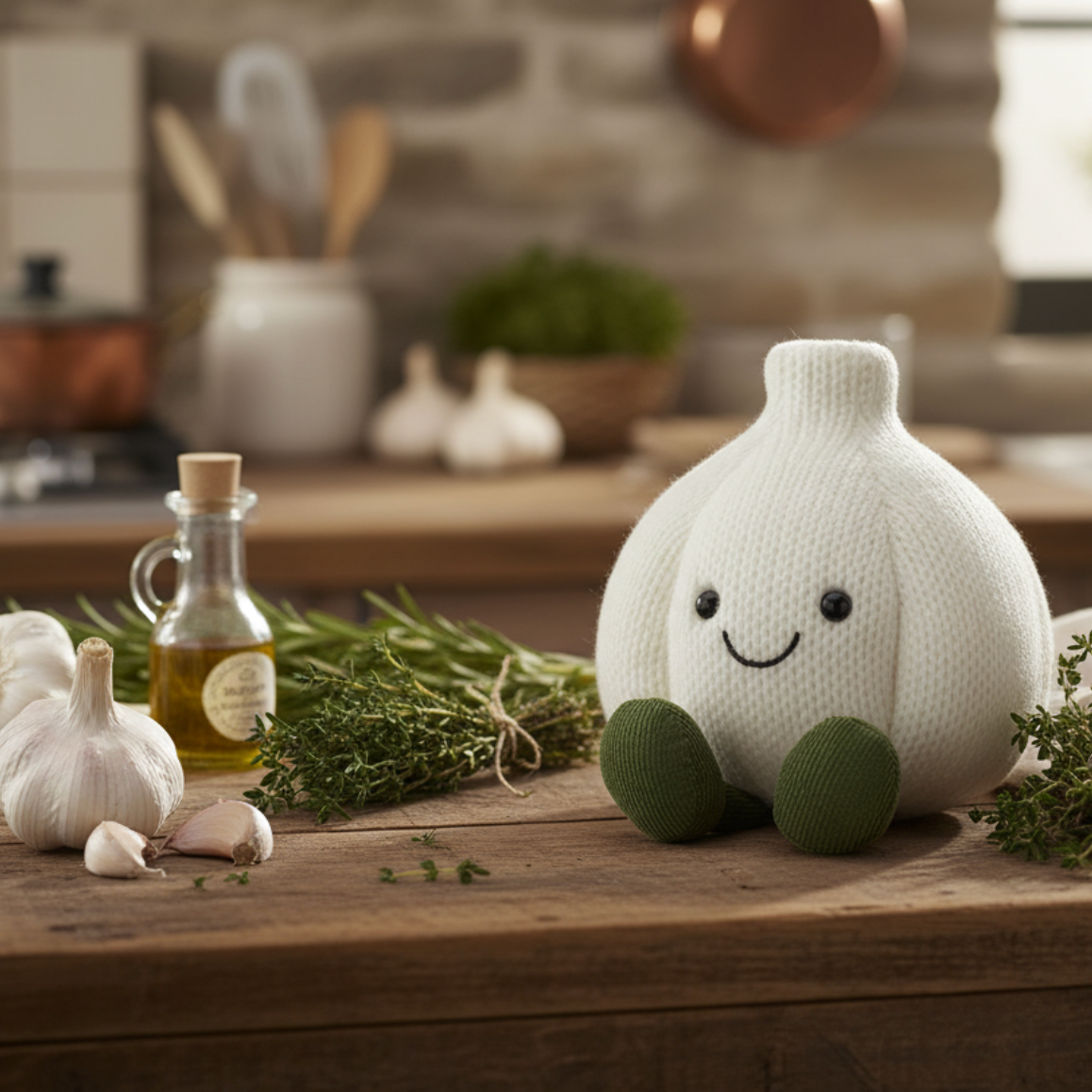 Amuseables Garlic — Peluche Ail Jellycat