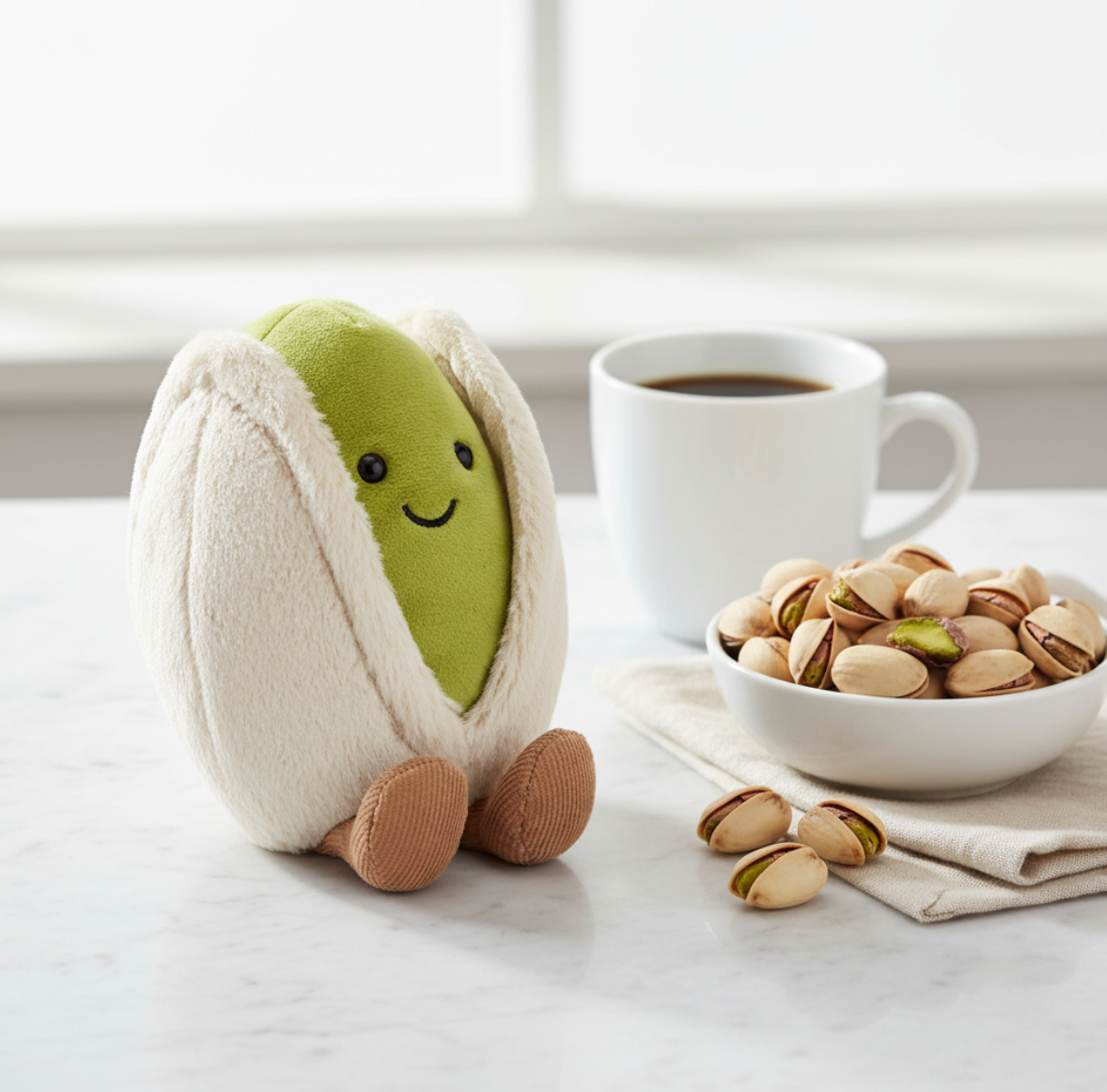 Jellycat Amuseable Horatio Pistachio – Peluche Pistache Souriante