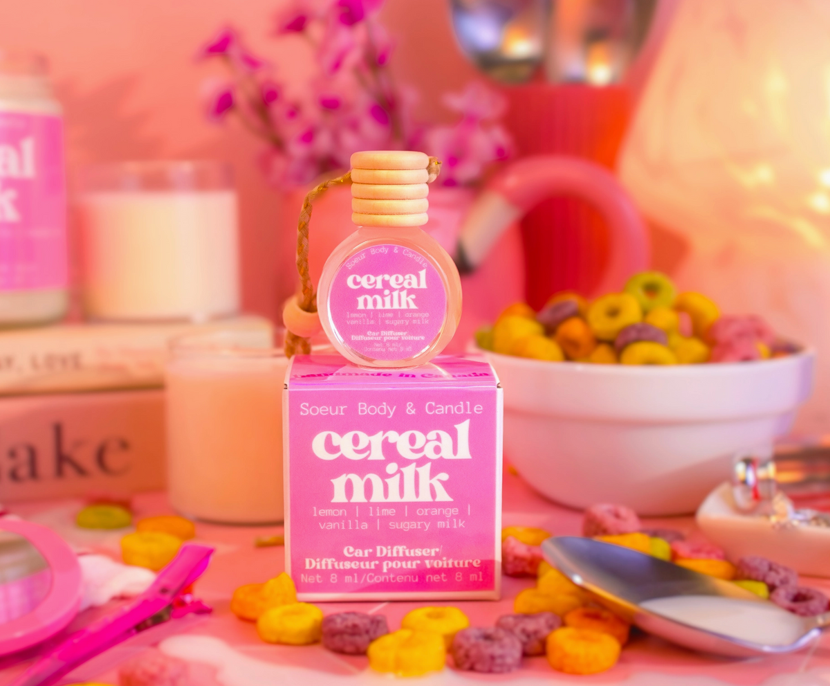 Diffuseur pour voiture Cereal Milk – Soeur Body & Candle