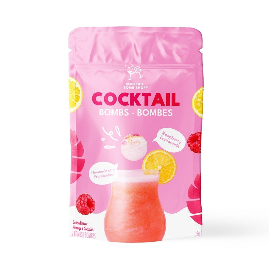 Bombes à cocktail limonade aux framboises – Paquet de 2