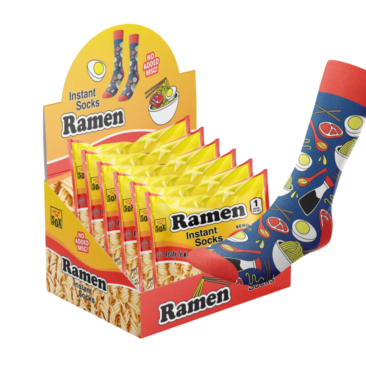 Chaussettes Ramen Instant Socks unisexes
