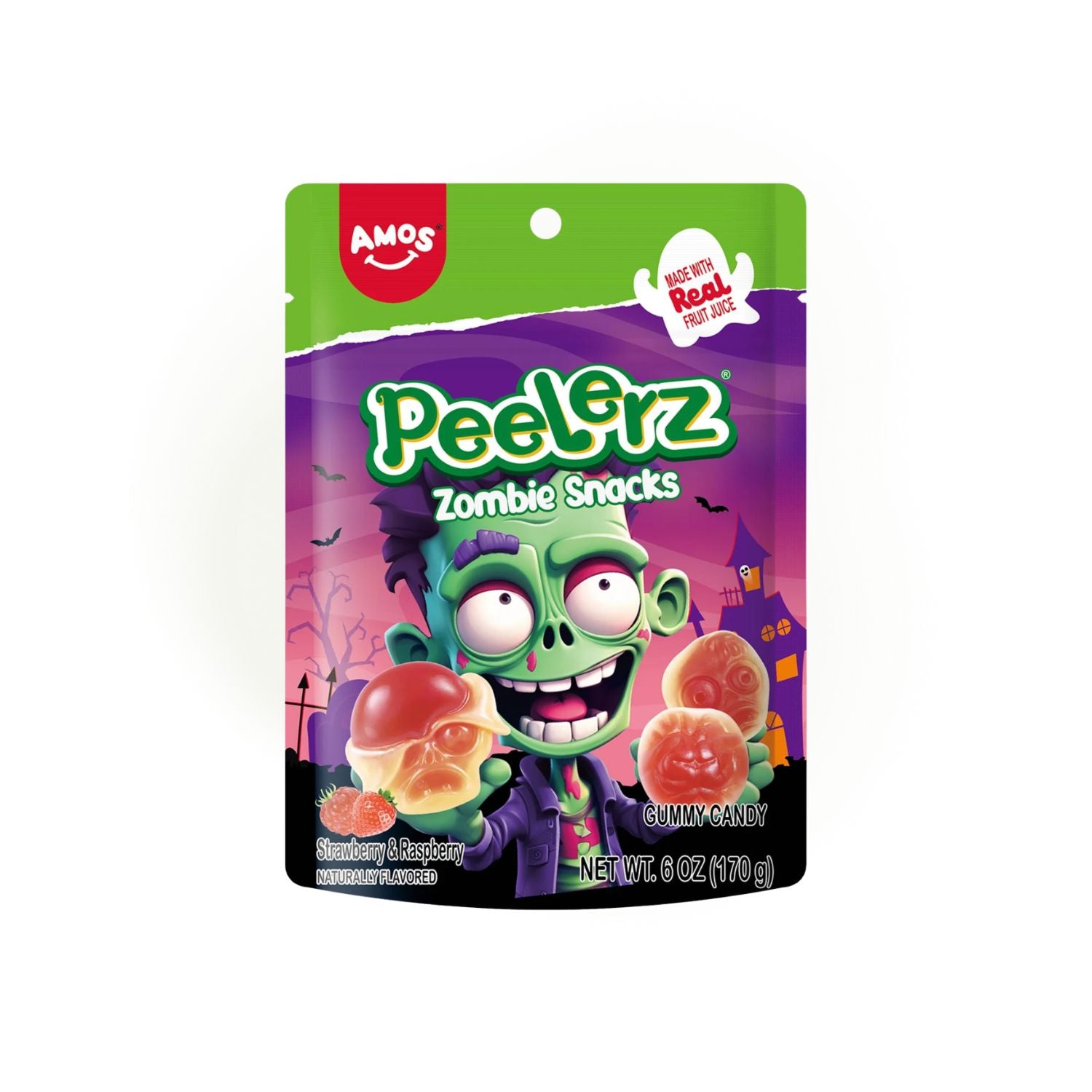 Peelerz Halloween Bonbons gélifiés Zombies 6 oz, 12 pièces