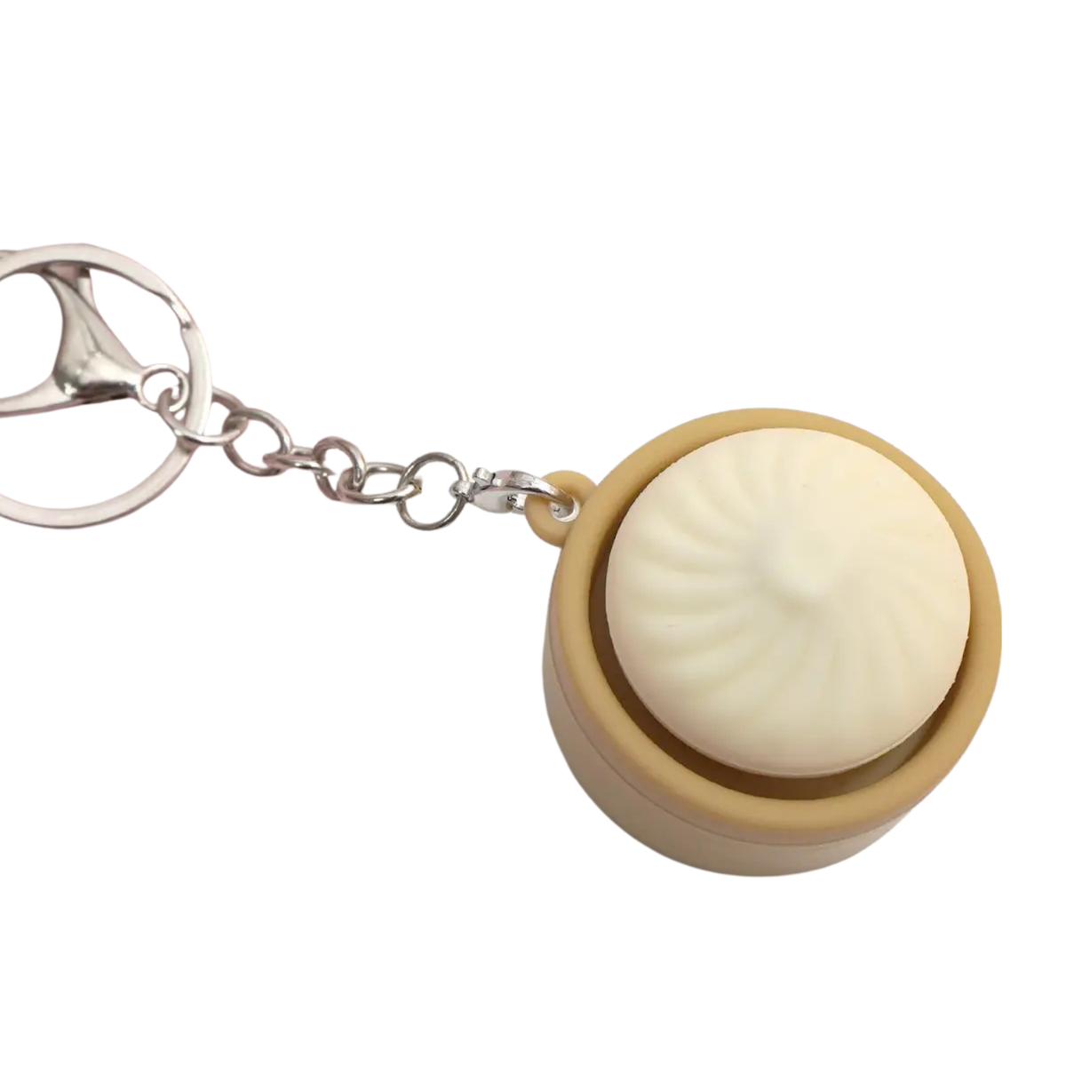 Porte-clés anti-stress ravioli ivoire – Josslyn