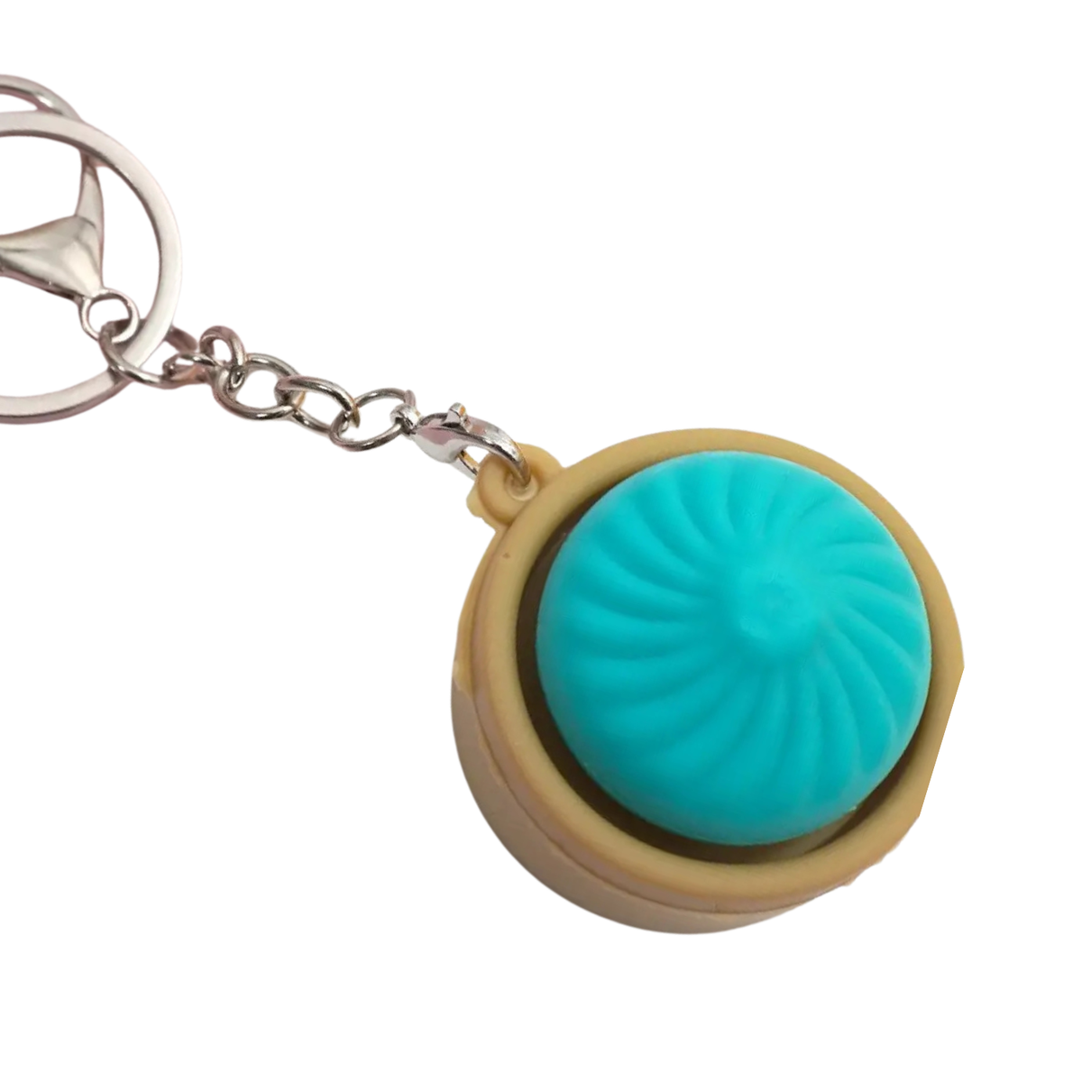 Porte-clés anti-stress ravioli bleu – Josslyn