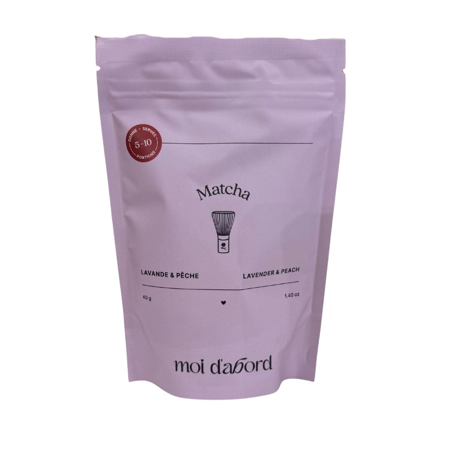 Matcha - Lavande & pêche