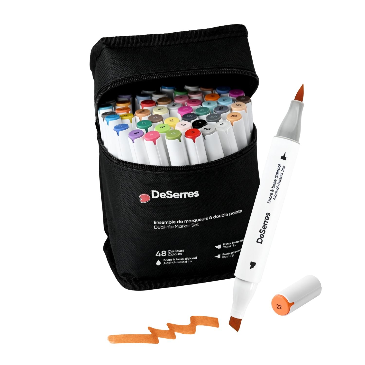 Ensemble de marqueurs - 48 Couleurs