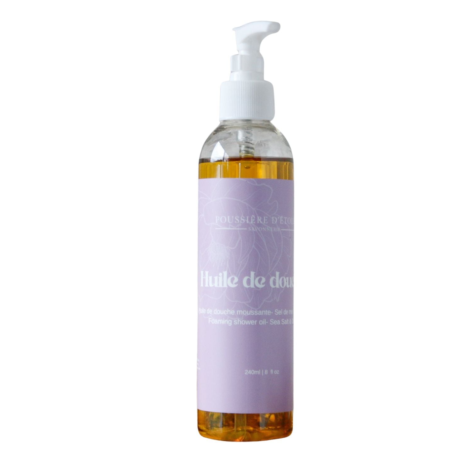 Huile de douche moussante - Sel de mer & orchidée