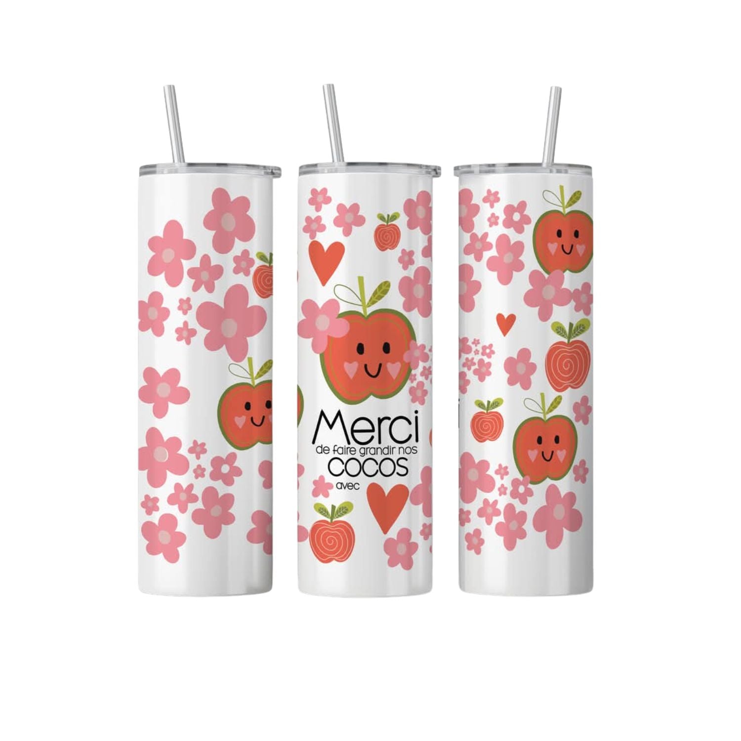 Pom - Gobelet isotherme merci de faire grandir nos cocos avec cœur