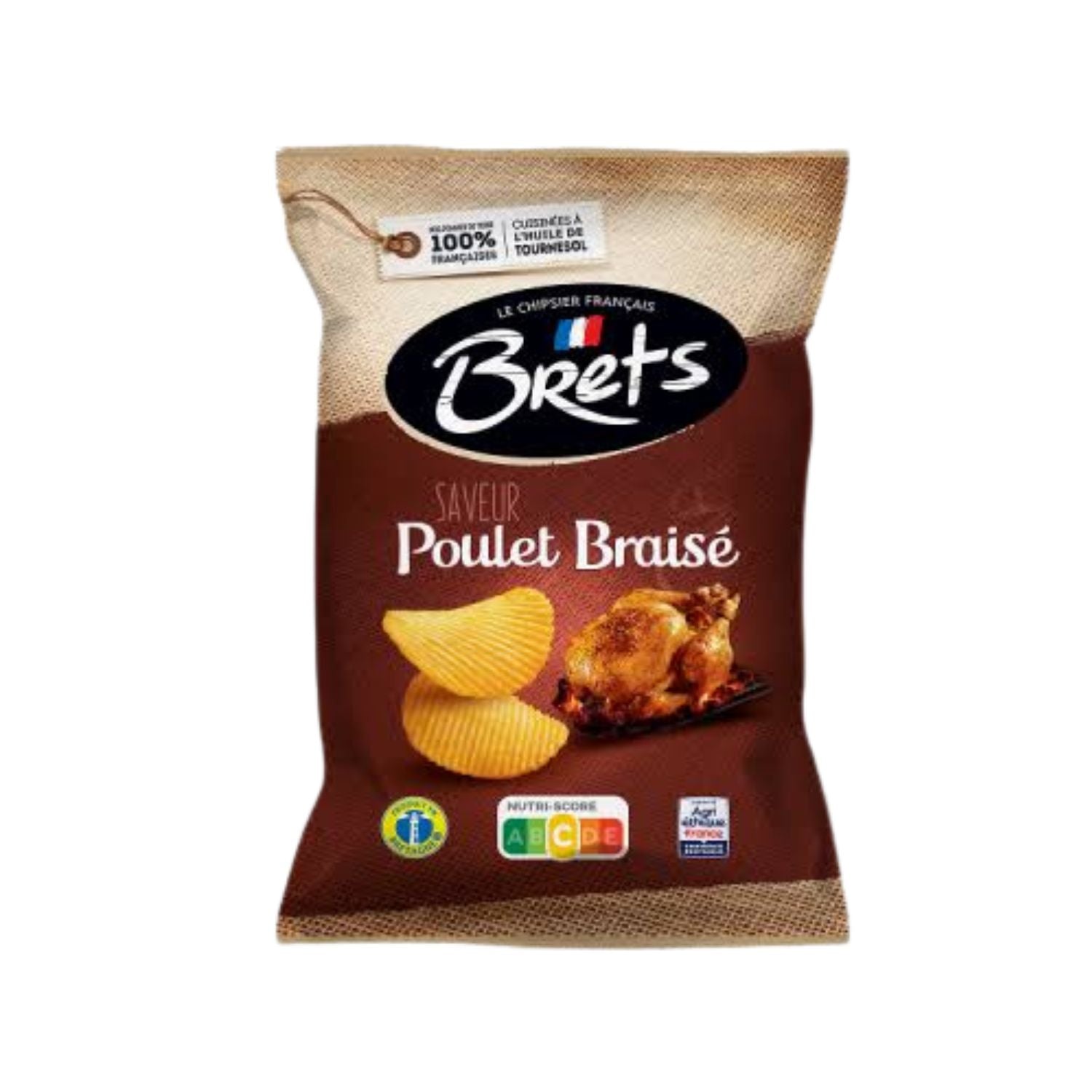 Chips brets - poulet braisé