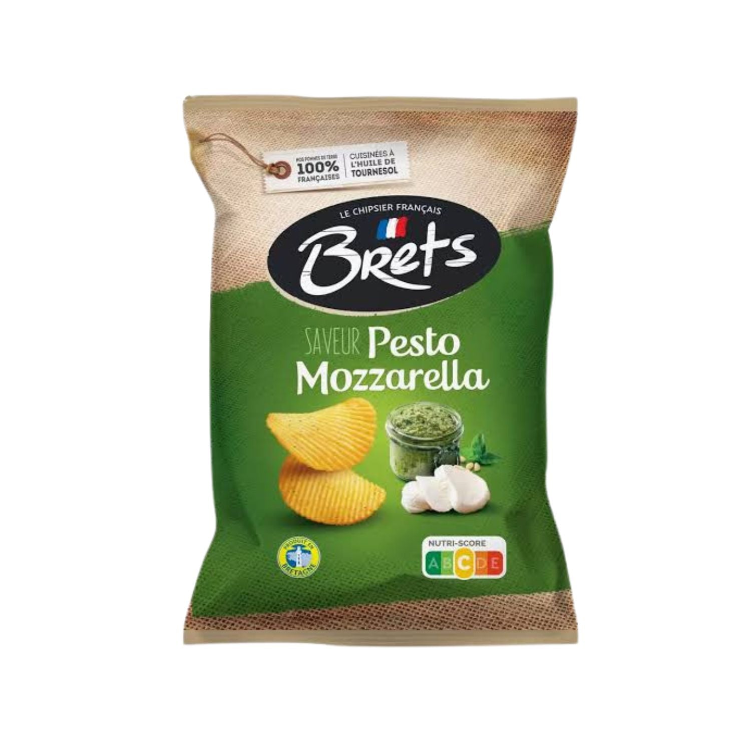 Chips -pesto mozzarella Brets