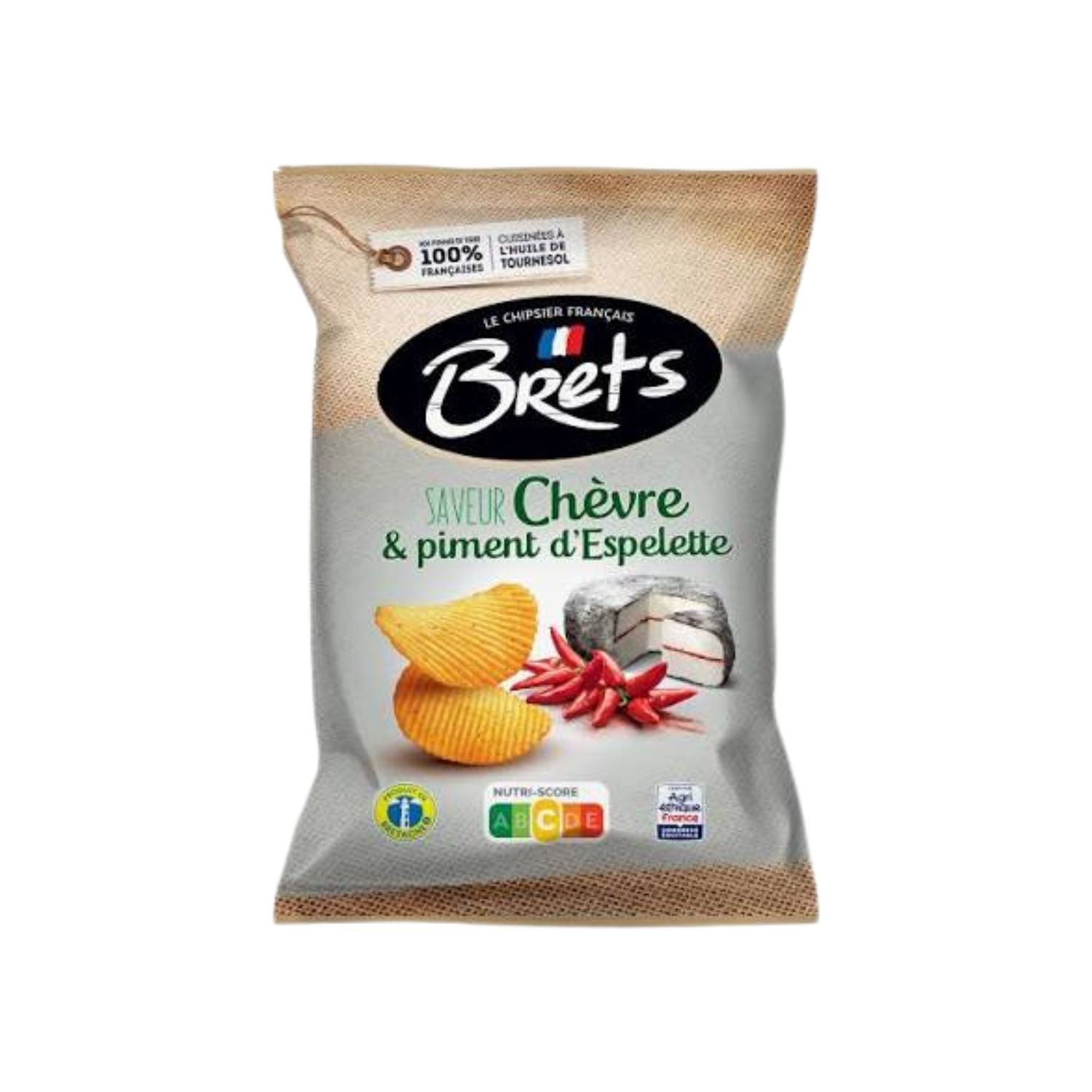 Chips- fromage de chèvre et piment d’espelette Brets