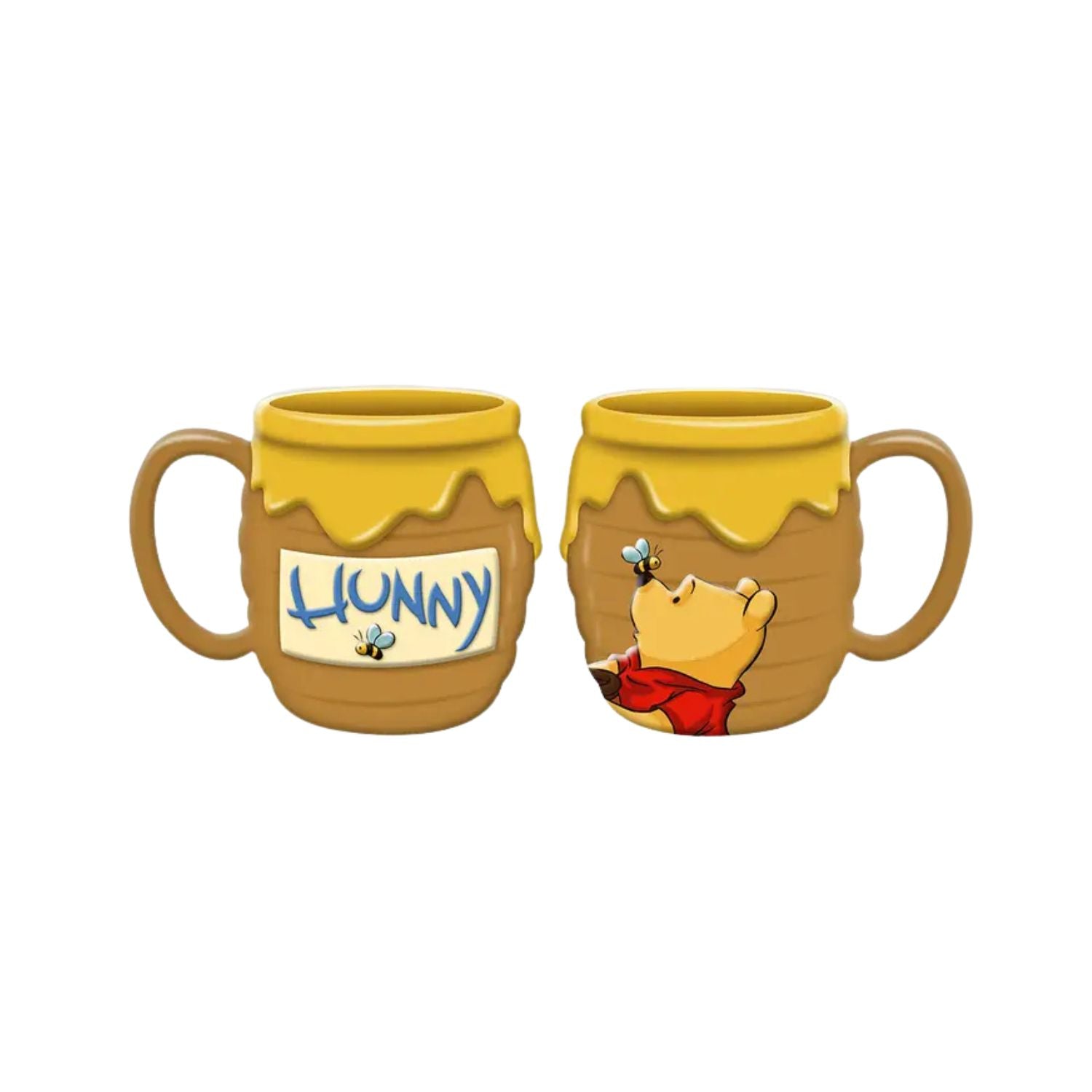 Tasse en céramique sculpté en 3d en forme de pot de miel - Winnie the pood