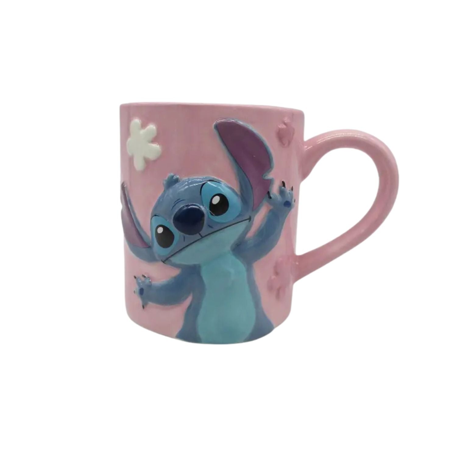 Tasse en céramique embossé - Stich & angel flowers