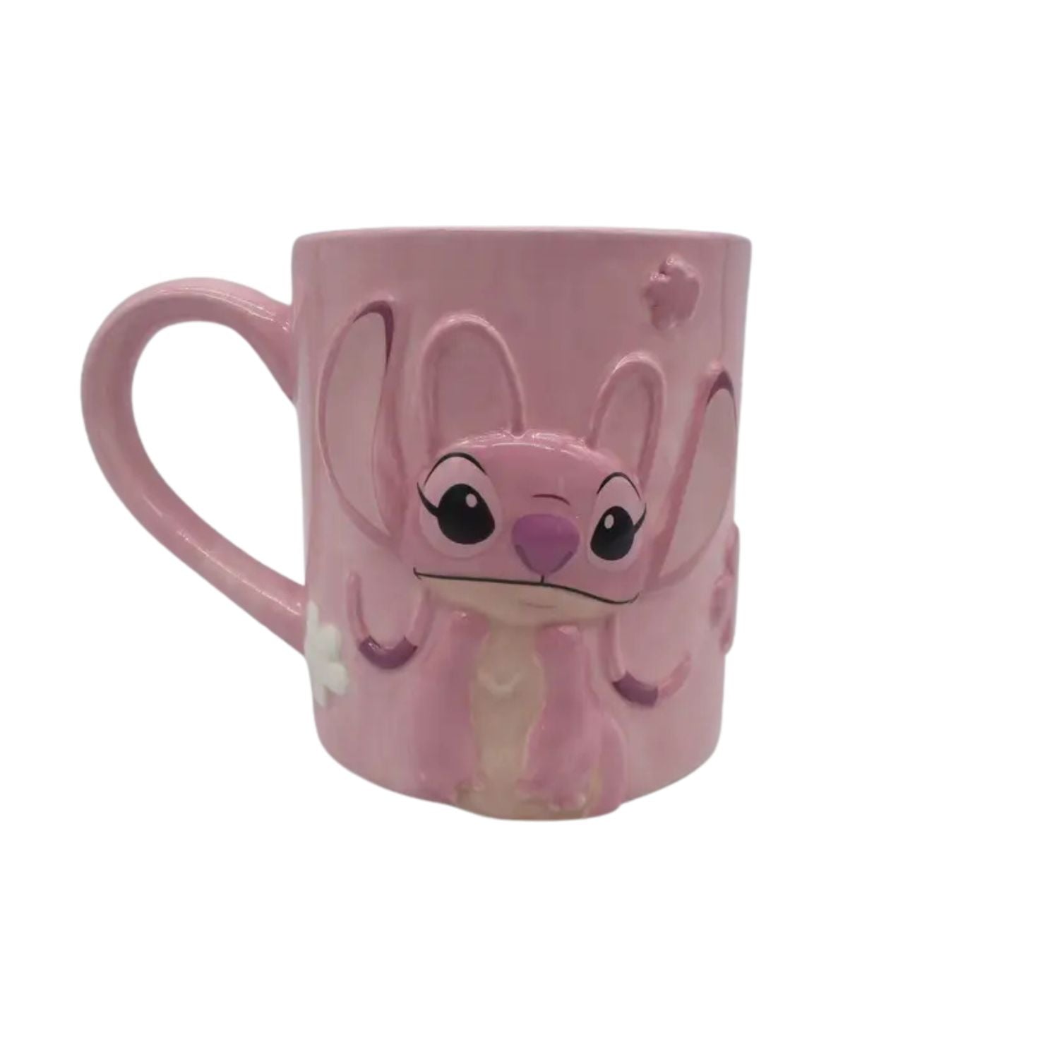 Tasse en céramique embossé - Stich & angel flowers