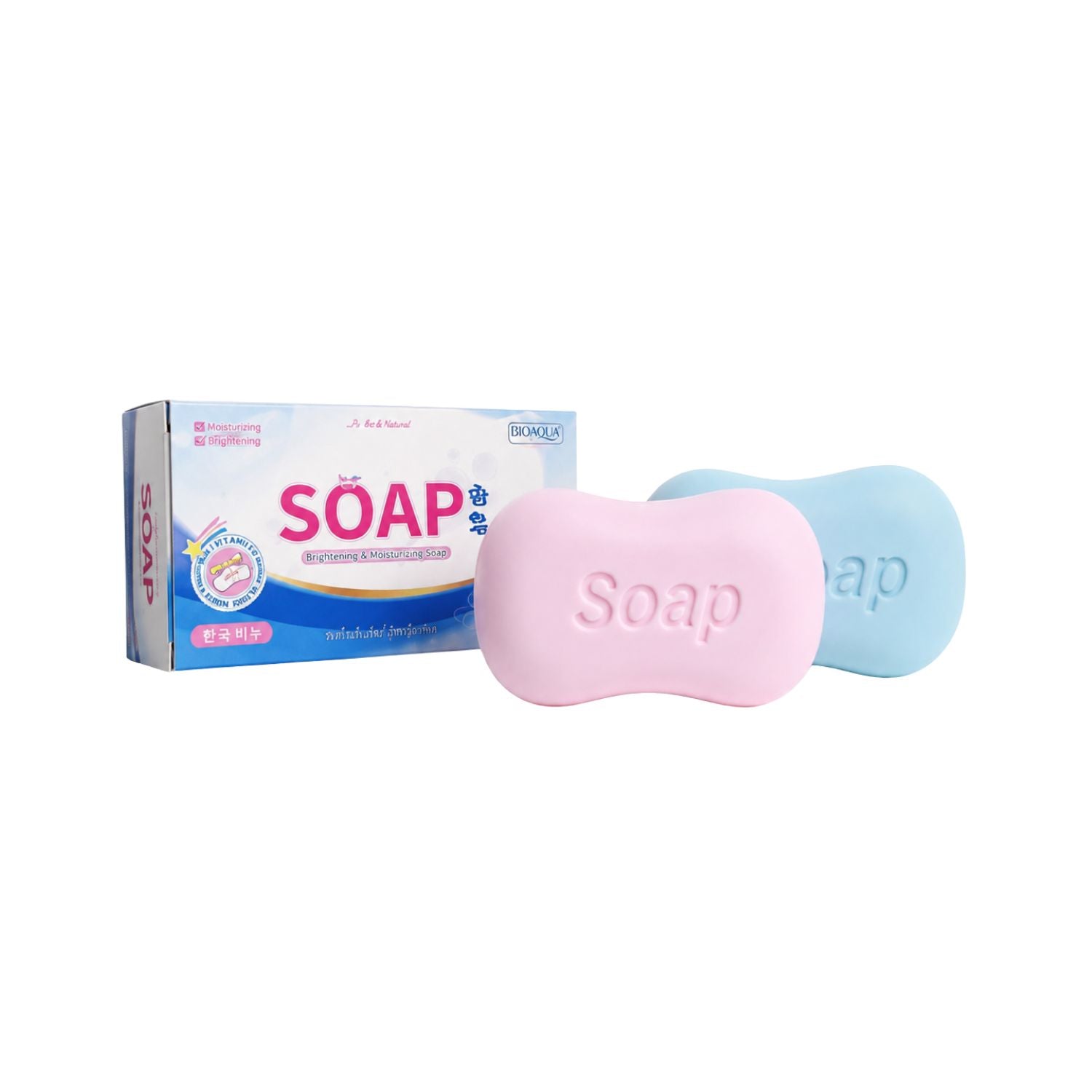 Jouet anti-stress - savon rose ou bleu