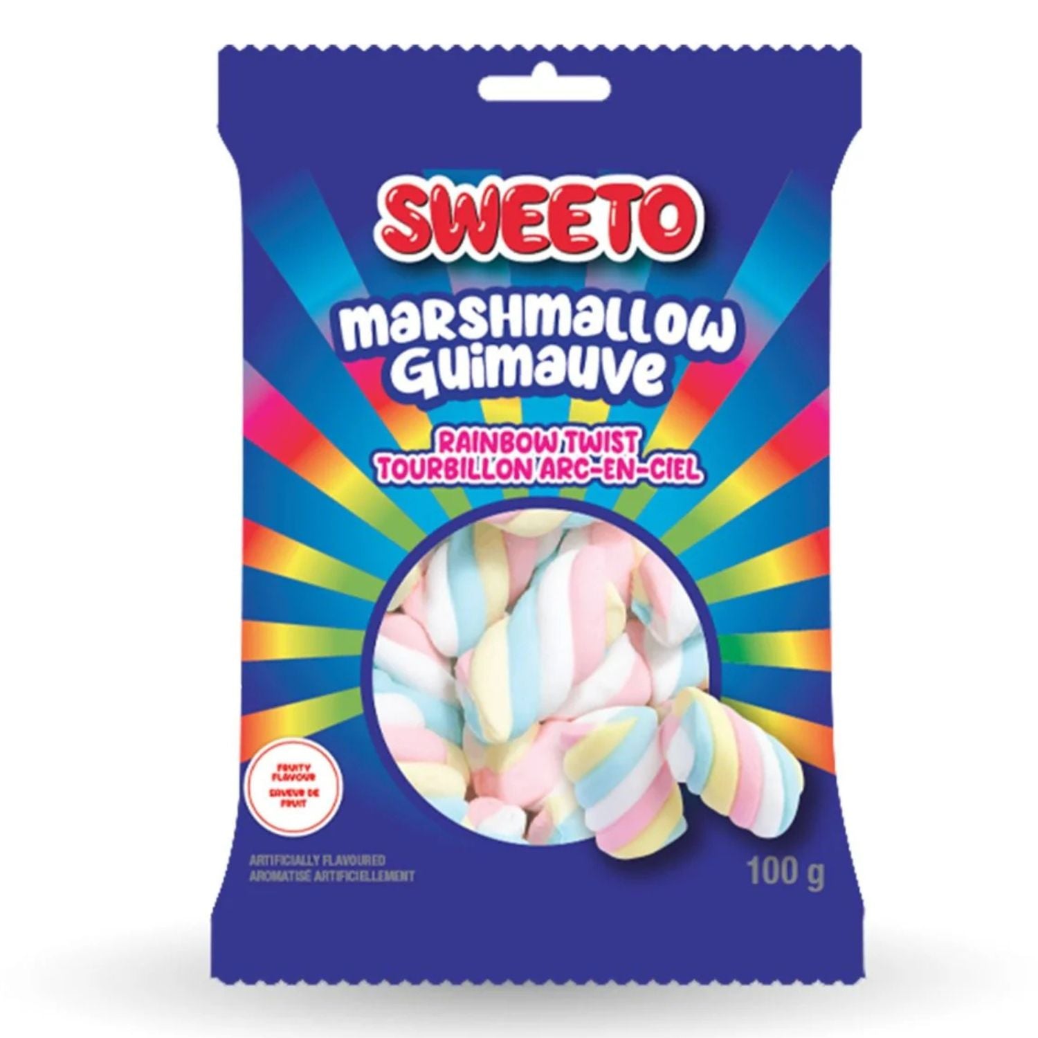 Sweeto rainbow twist marshmallow