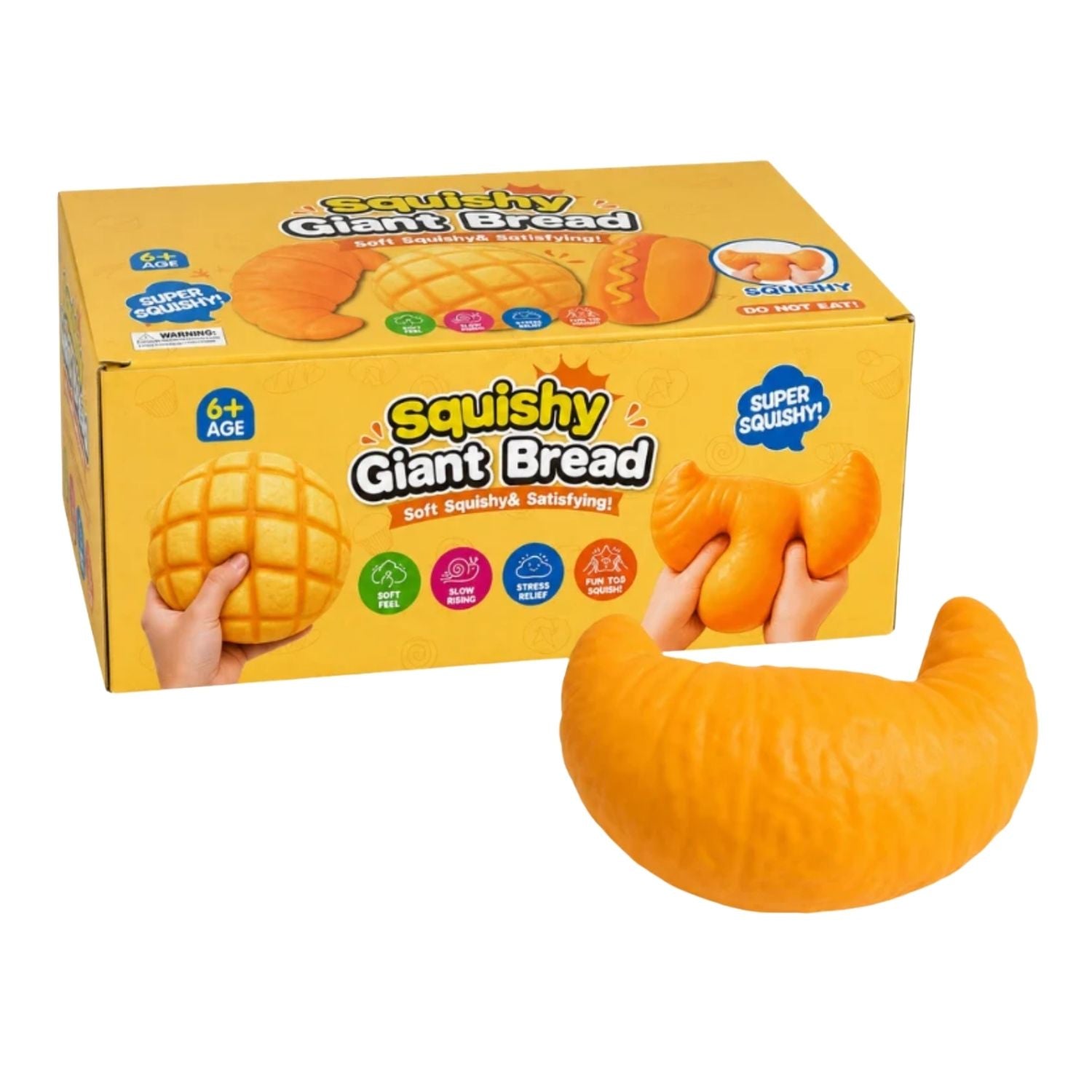 Squishy Giant Bread – Croissant Anti-Stress Géant