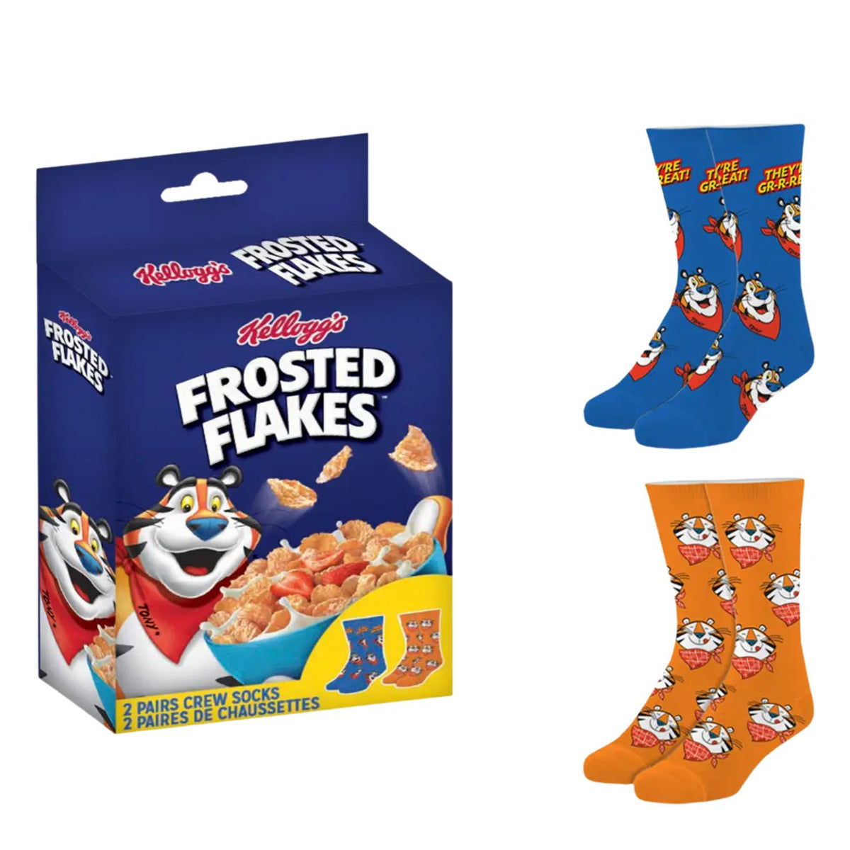 Bas Frosted Flakes Tony le tigre – Coffret de 2 paires