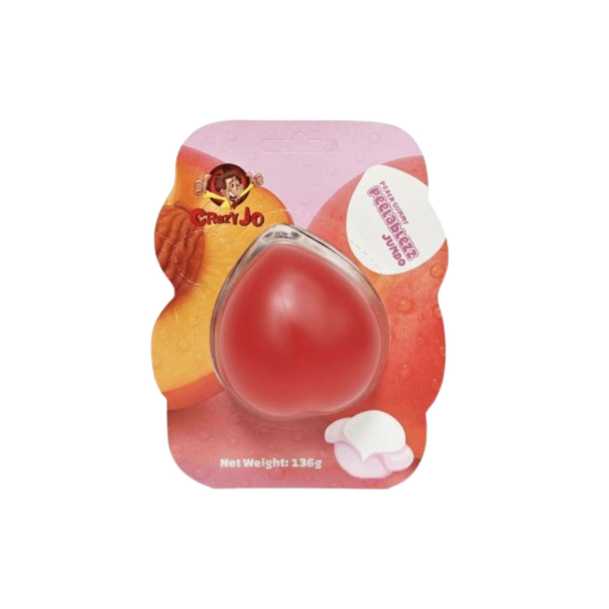 Bonbon à peler Peelablezz Jumbo à la pêche – 130 g