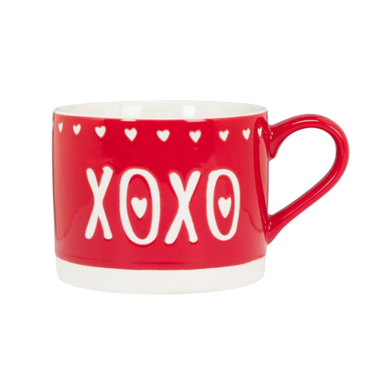 Tasse rouge XOXO à cœurs – Abbott