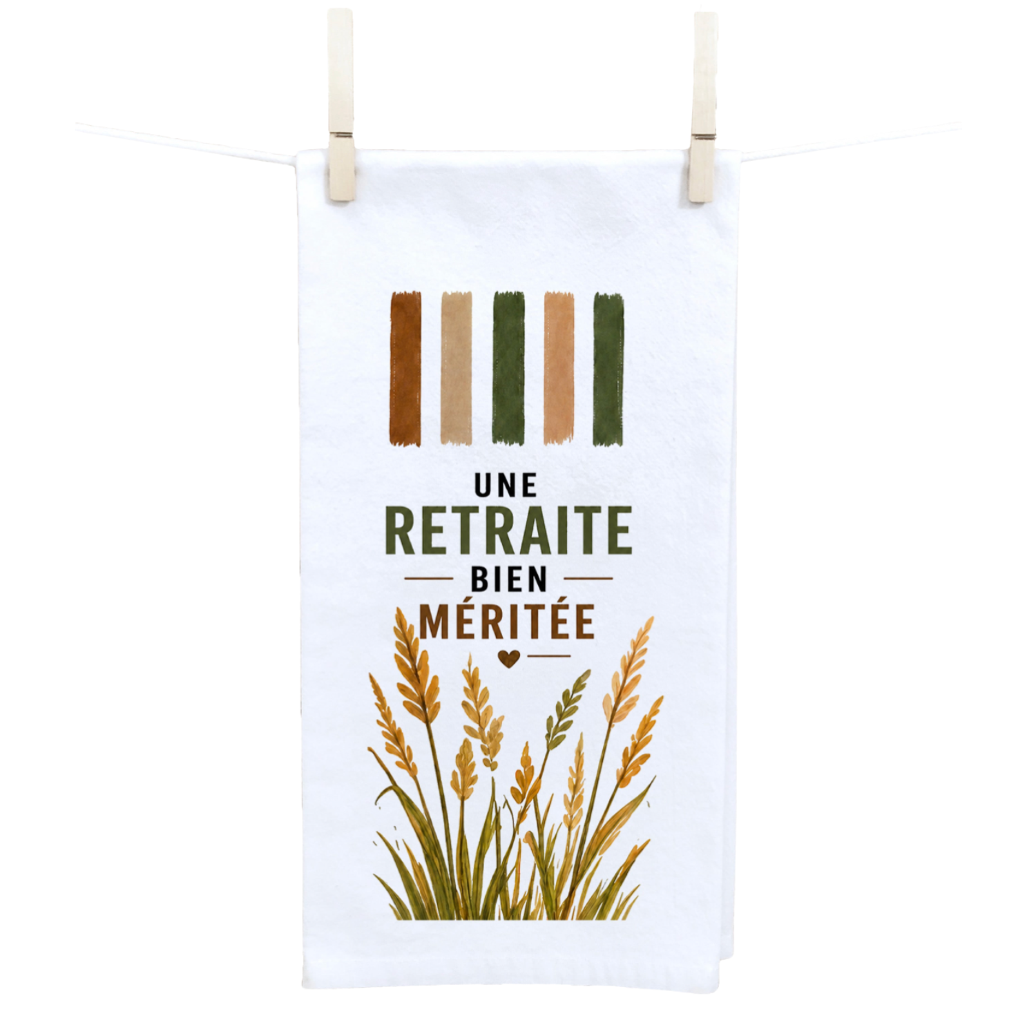 Linge à Vaisselle « Une Retraite Bien Méritée » — Fabrique Champêtre