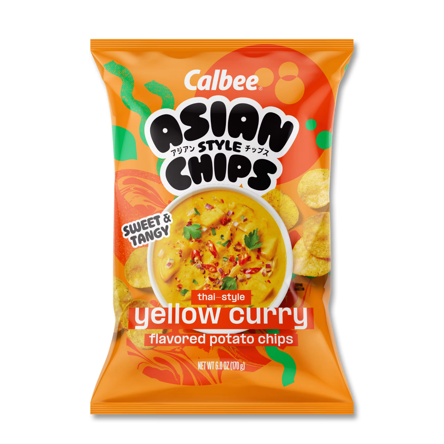 Calbee Asian Style Chips Yellow Curry Thai-Style