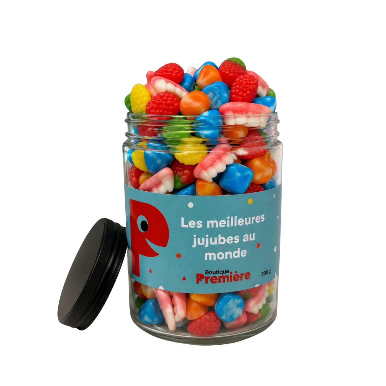 Confection « Les meilleures jujubes au monde » – Pot de Bonbons Réutilisable