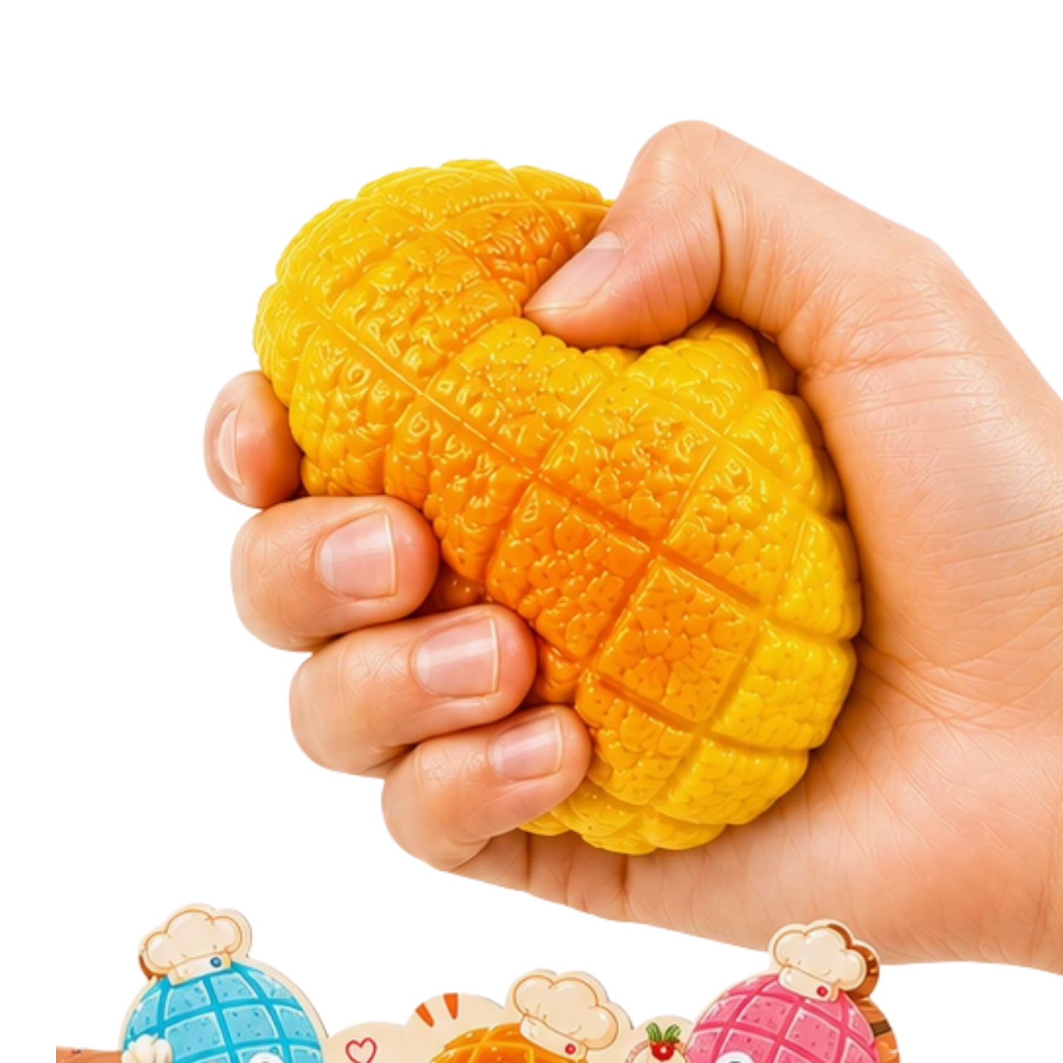 Jouet Squishy Crunchy Pineapple Bun — Son CRUNCH Garanti | 10cm | Anti-Stress & Décompression