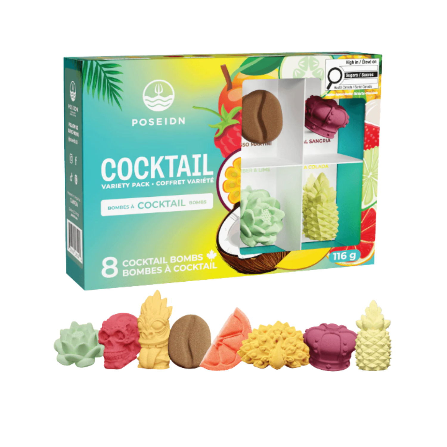 Coffret cocktail - variété 8 bombes