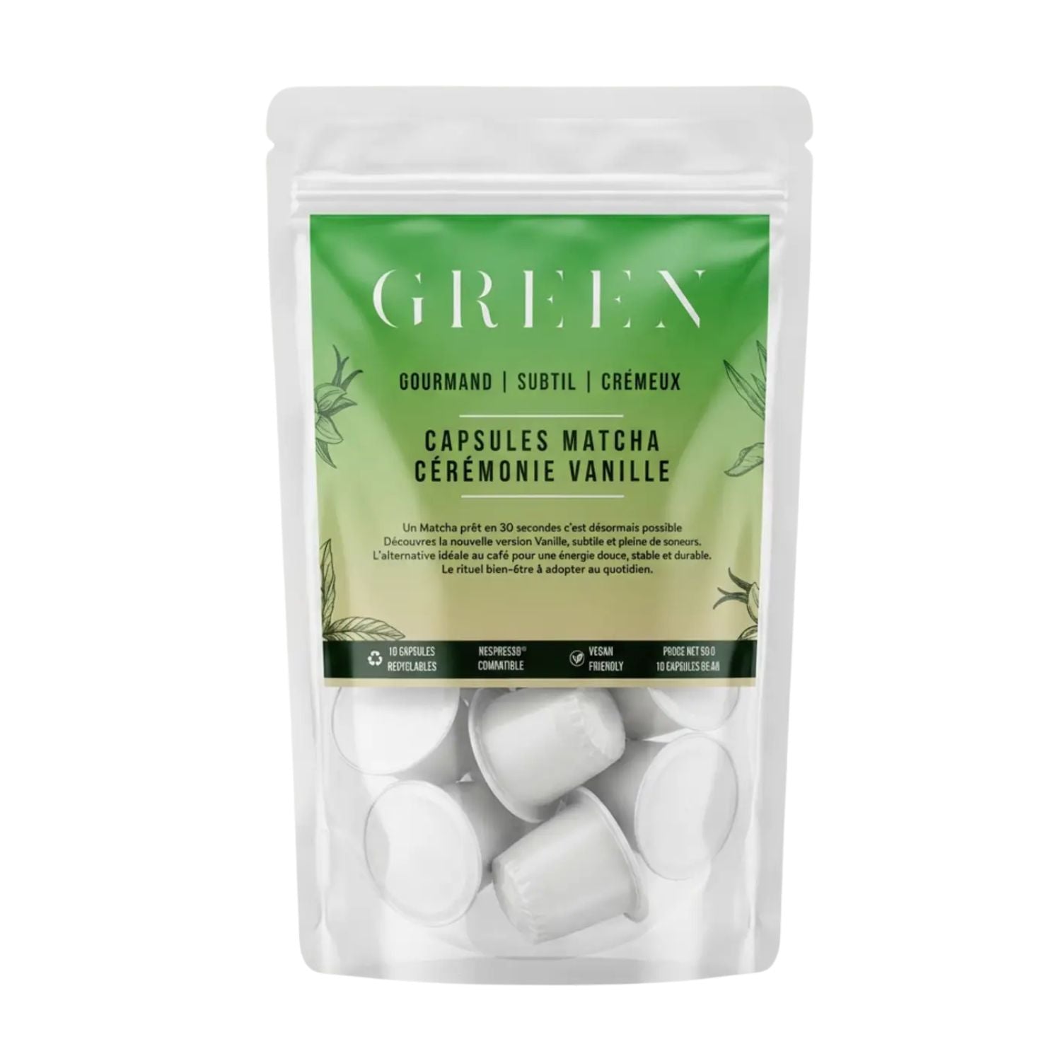Capsules Matcha - Cérémonie vanille