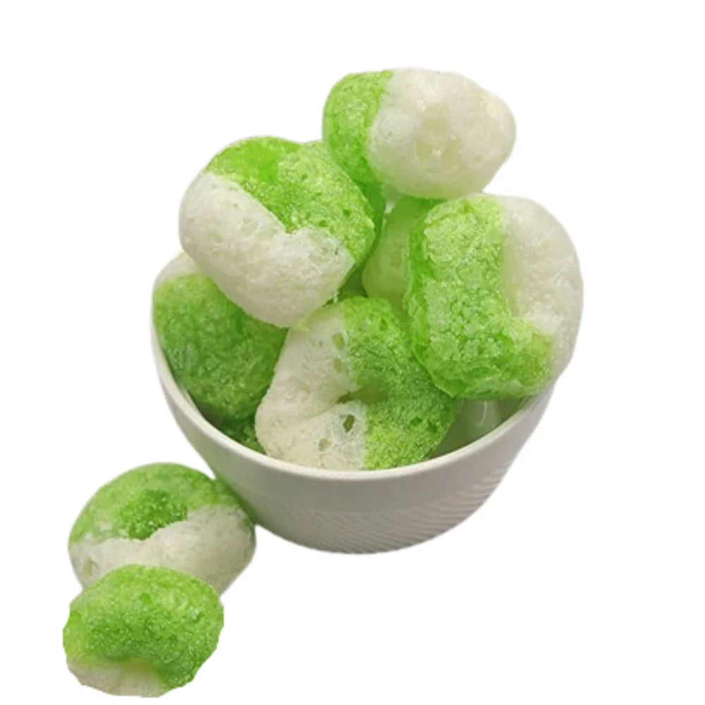 Bonbons Lyophilisés Anneaux à la Pomme Verte 60 G.