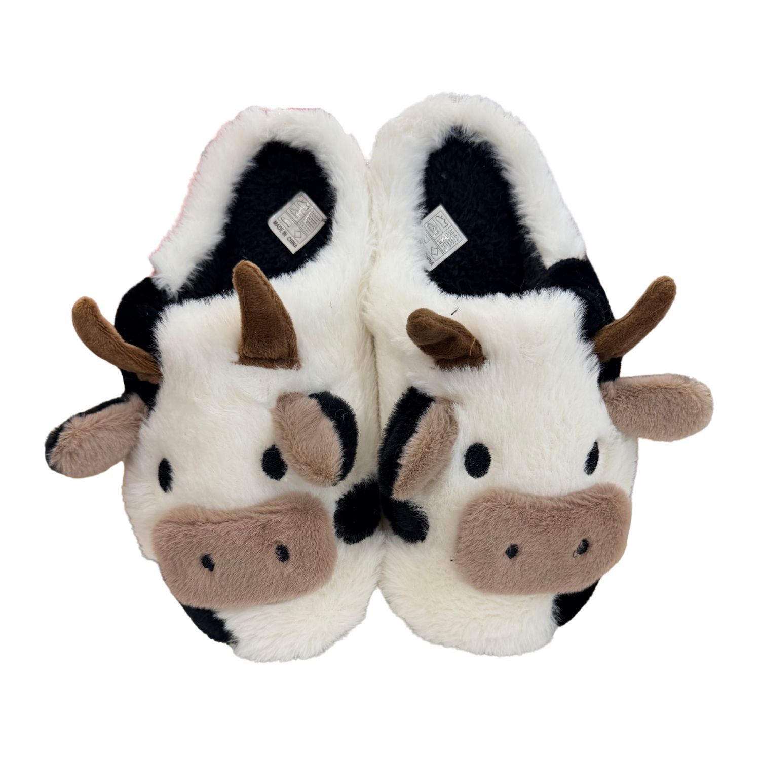 Pantoufle vache - Tâche noir