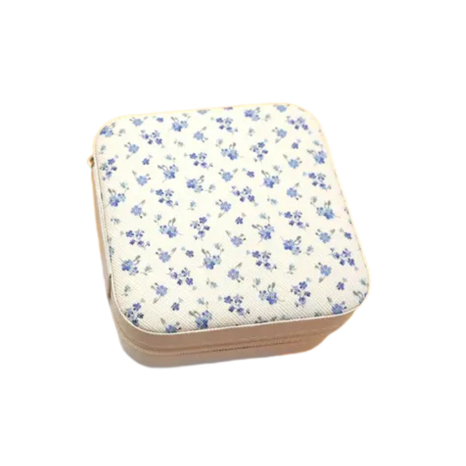 Boite à bijoux mini - Fleur délicate bleu