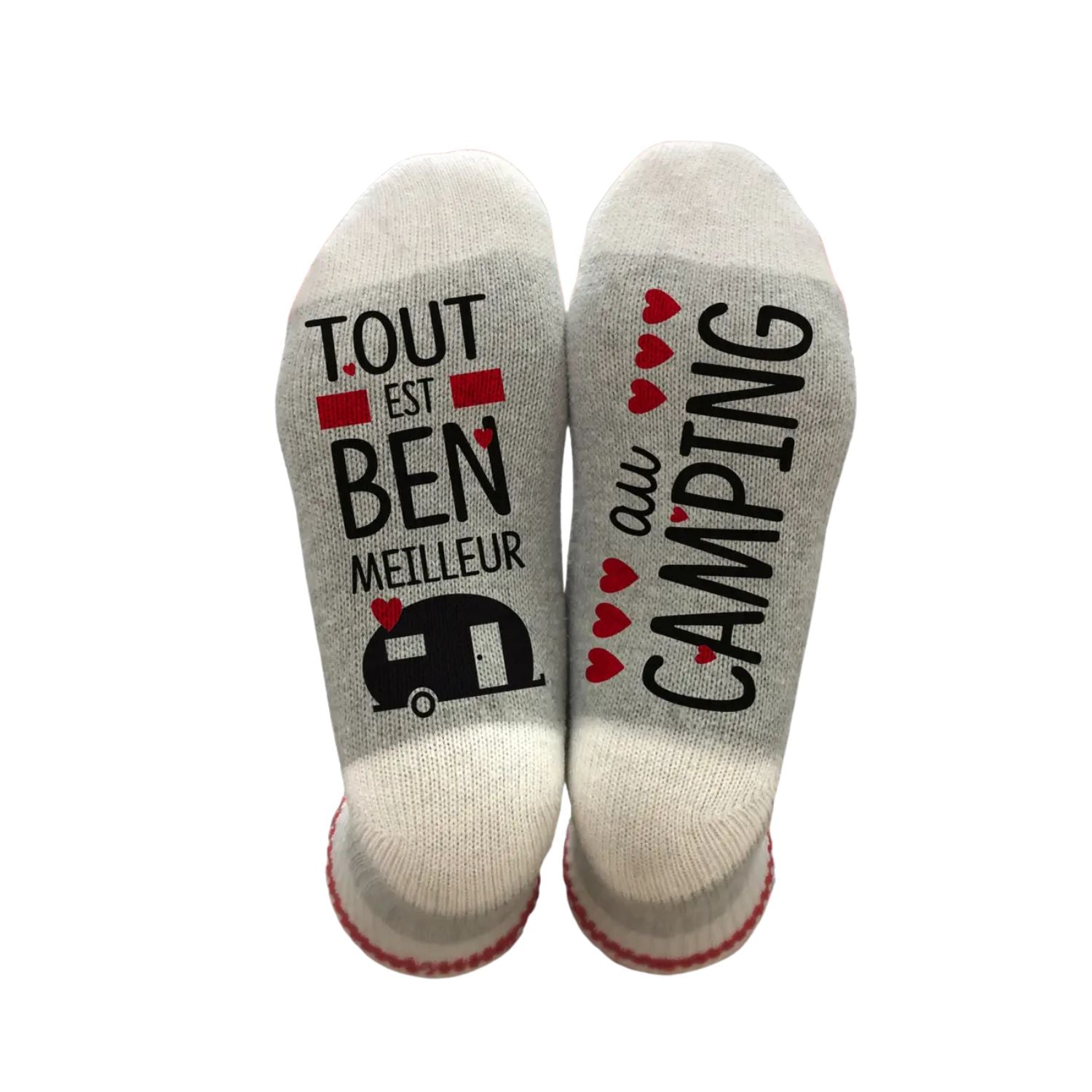 Bas de laine - Tout est ben meilleur au camping