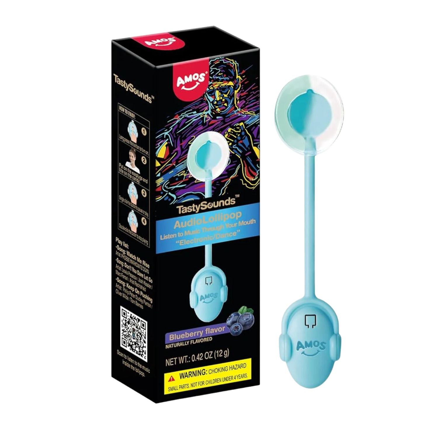 Audio lollipop - Bleuet
