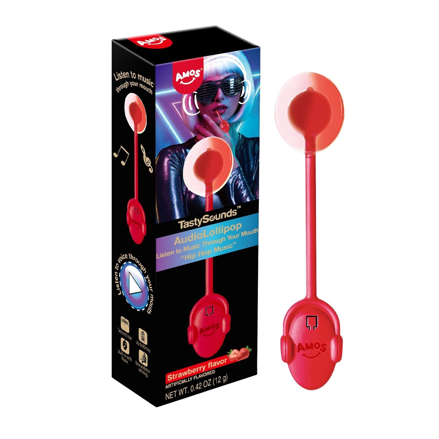 Audio lollipop - Fraise