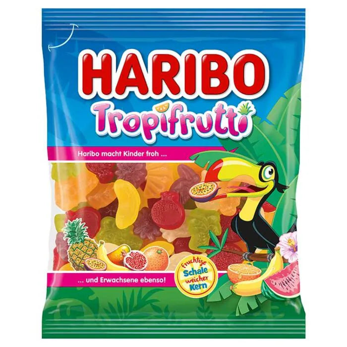 Sachet de bonbons gélifiés Haribo Tropifrutti aux fruits