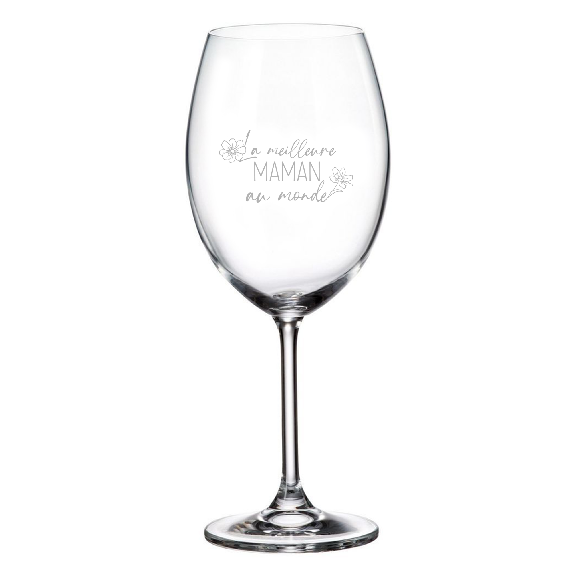 Verre à vin la meilleure maman au monde