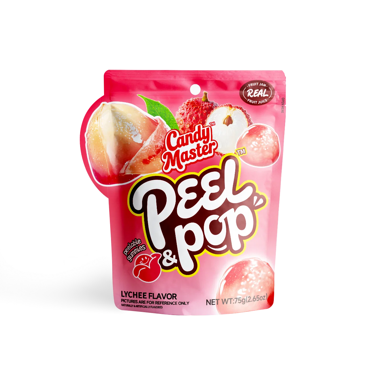 Candy Master Peel & Pop Litchi – Gummies à Peler 75g