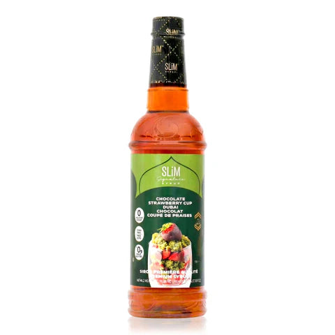 Sirop Slim - Chocolat Dubai coupe de fraises