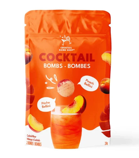 Bombes à cocktail Pêche Bellini – Paquet de 2