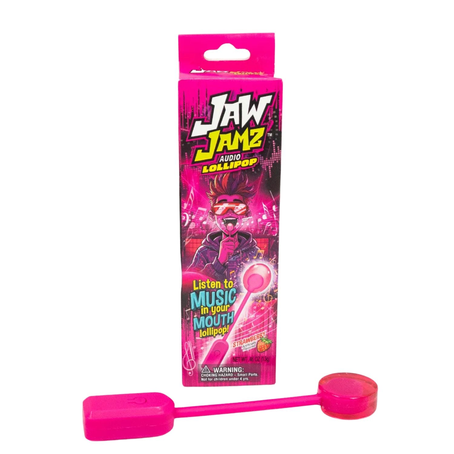 Jaw Jamz – Suçon audio fraise | Écoute la musique dans ta bouche !