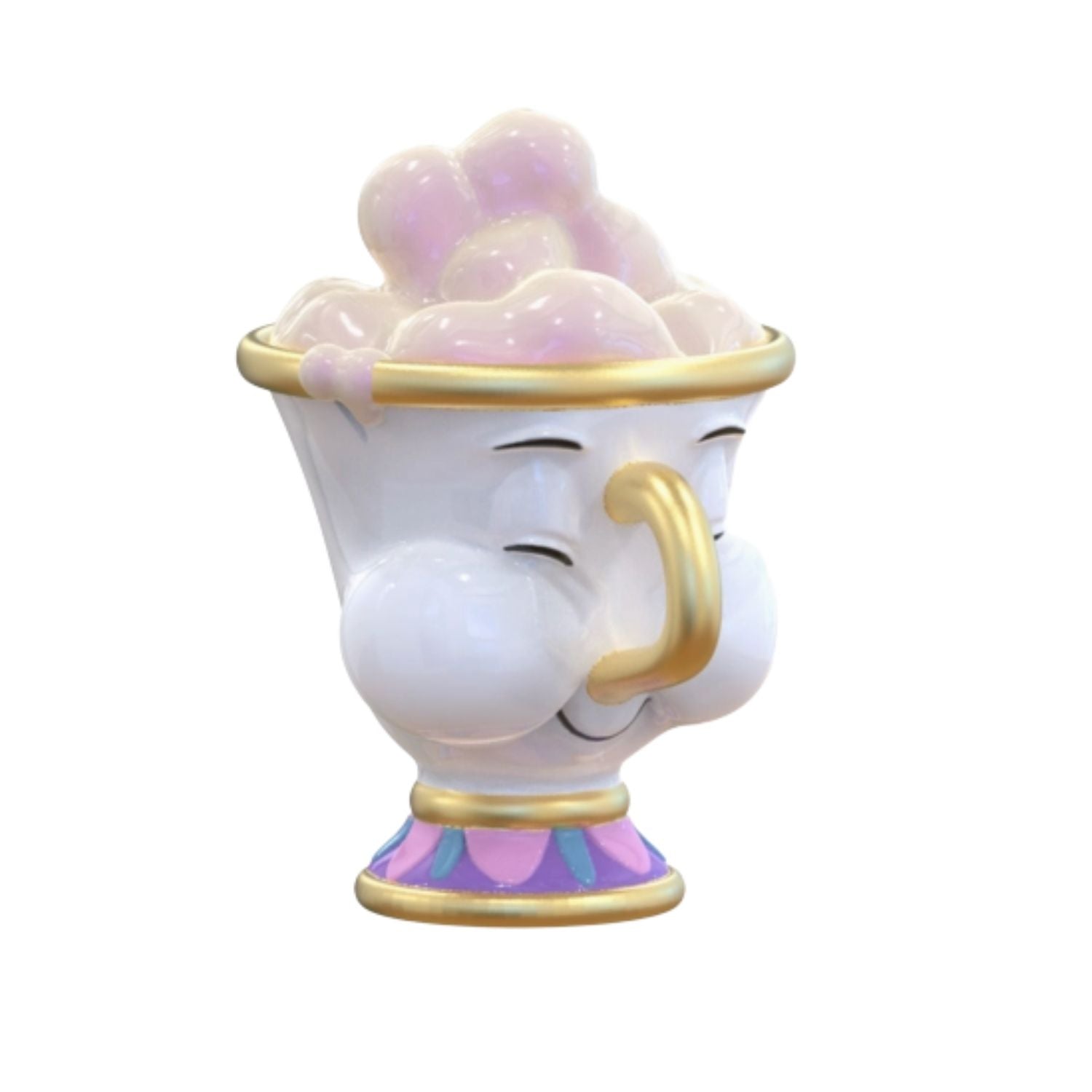 Tasse Chip – La Belle et la Bête | Céramique sculptée avec couvercle