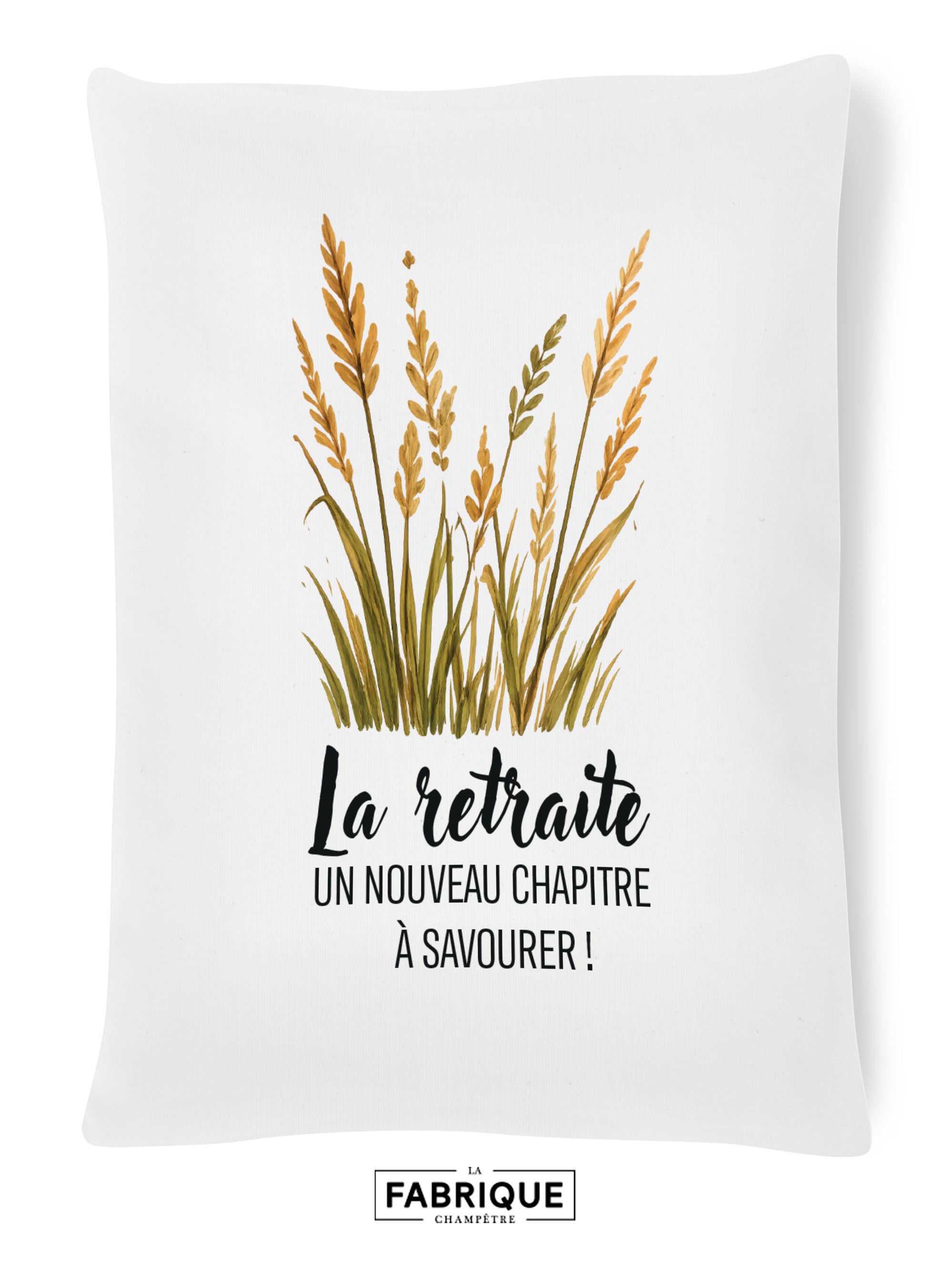 Blé coussin portrait la retraite un nouveau chapitre à savourer fabrique 9860
