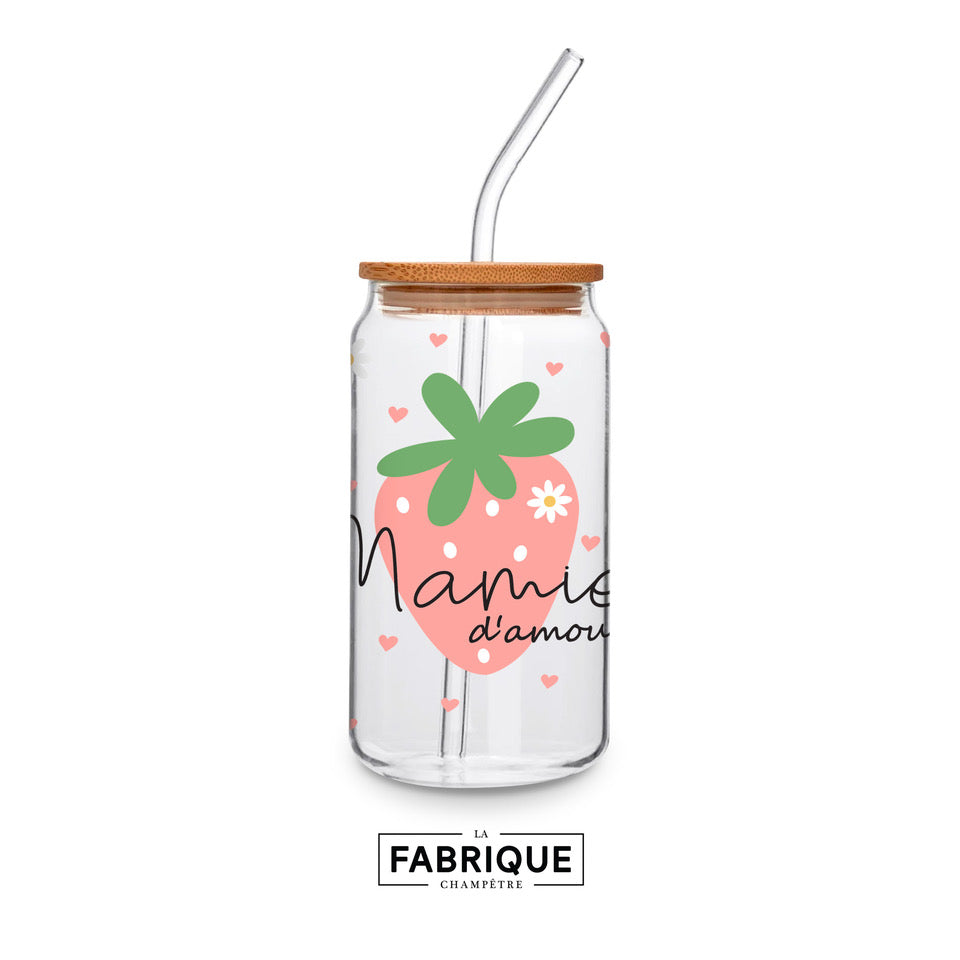 Bara verre 16 oz. mamie d'amour fabrique