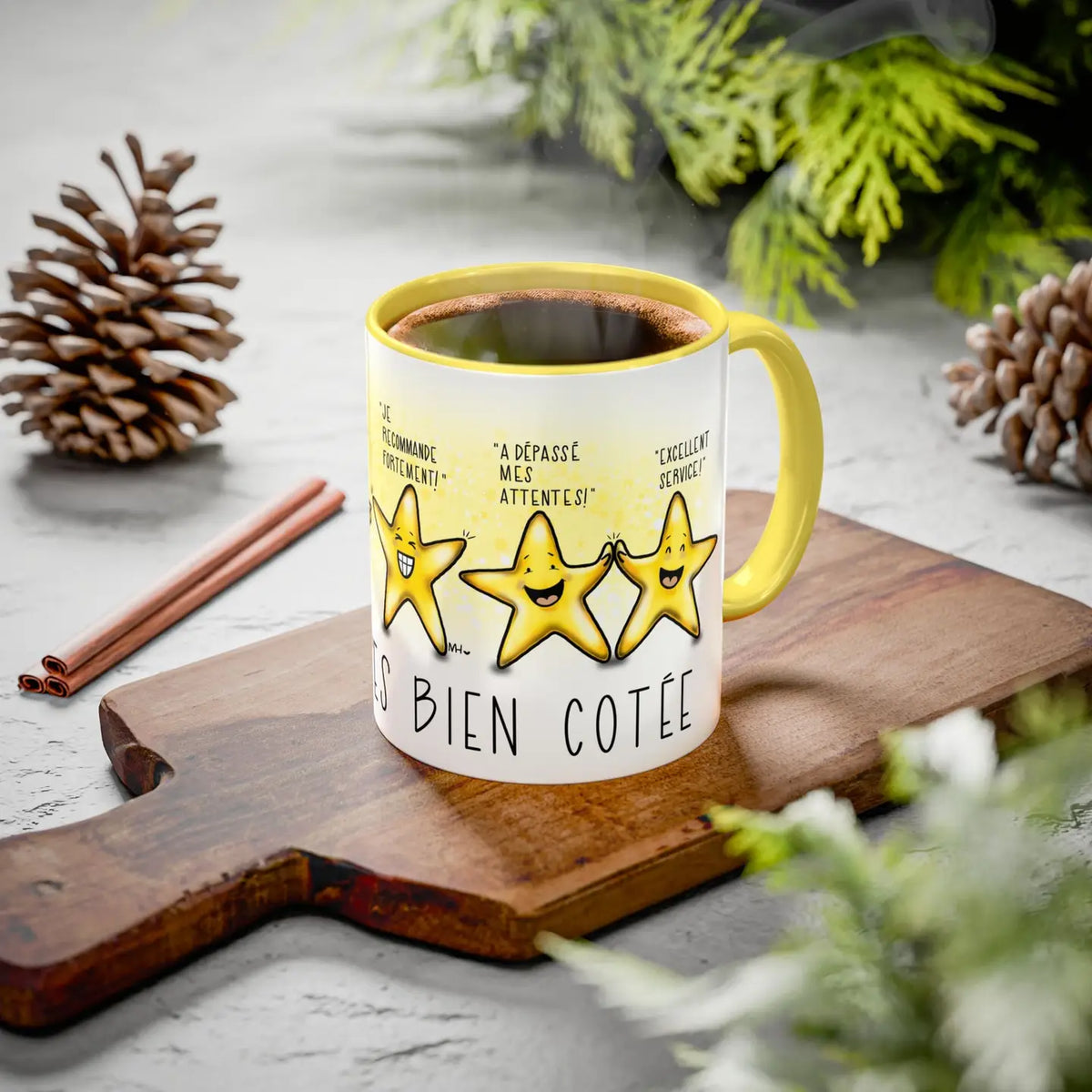 Tasse « Maman, t’es bien cotée » – Sardine Studio