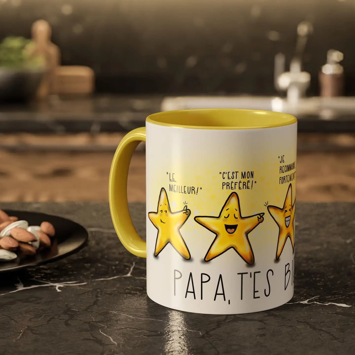 Tasse « Papa, t’es bien coté » – Sardine Studio