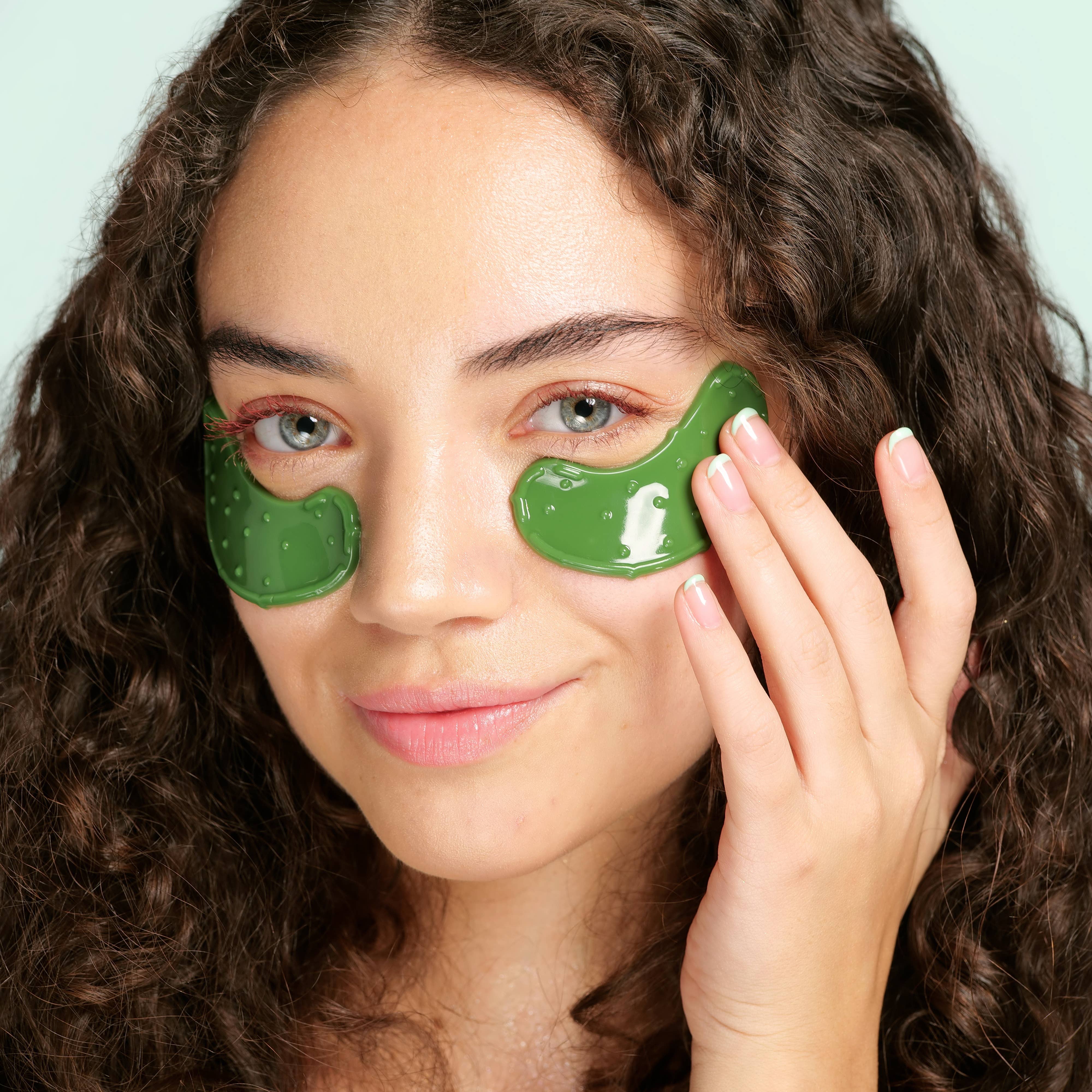 Patchs contour des yeux cornichon | acide hyaluronique, Lot de 8